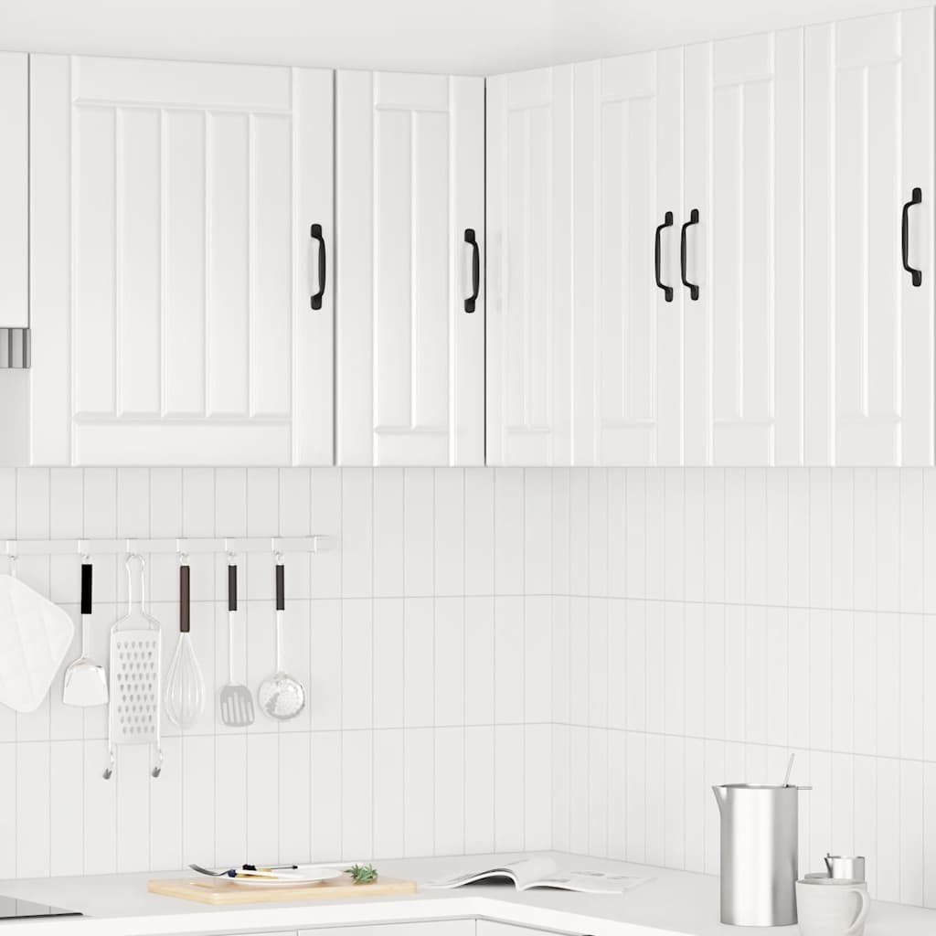 Pensile da Cucina ad Angolo Lucca Bianco Lucido in Truciolato - homemem39