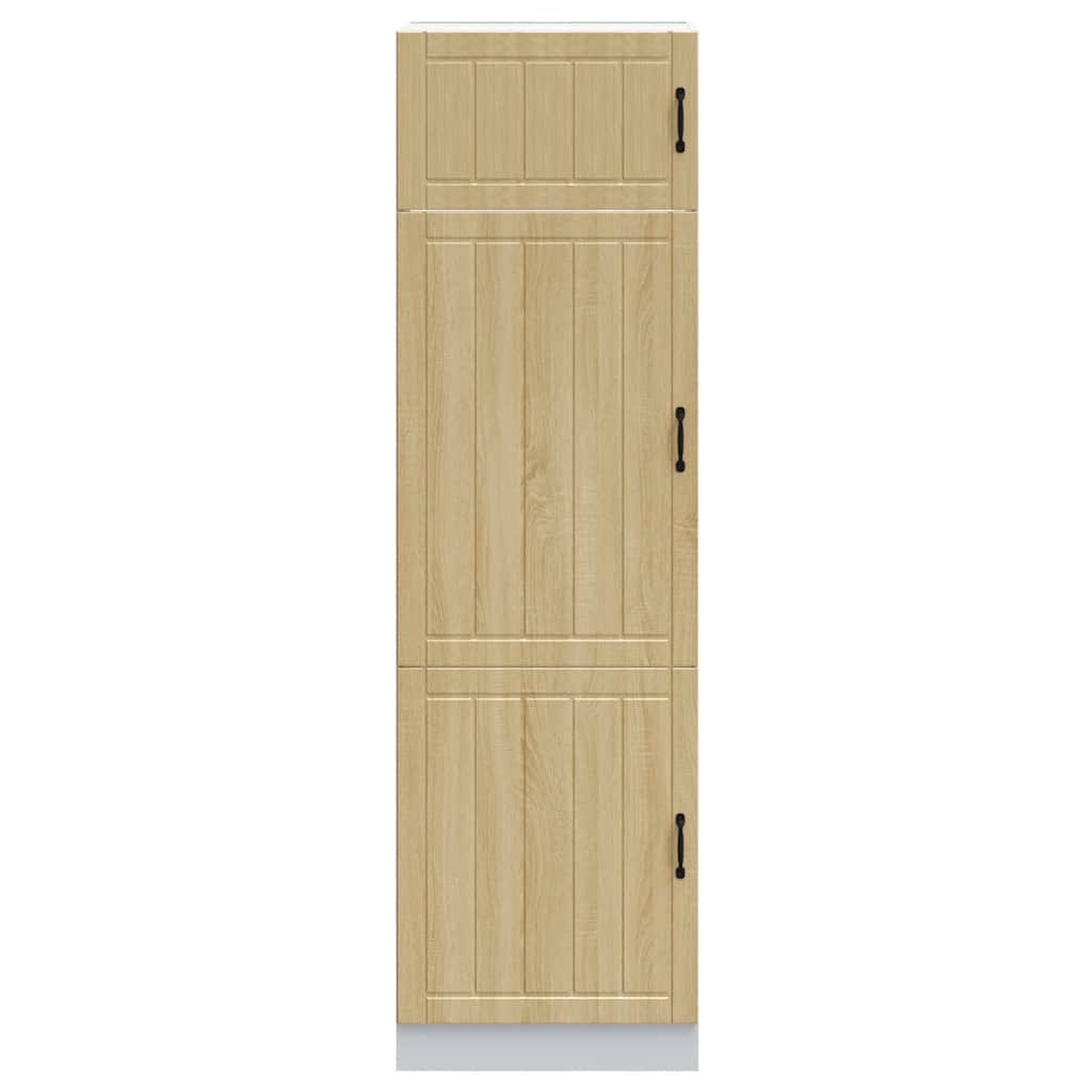Armadio da Cucina Lucca Rovere Sonoma in Legno Multistrato - homemem39