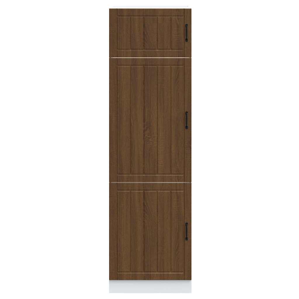 Armadio da Cucina Lucca Rovere Marrone in Legno Multistrato - homemem39