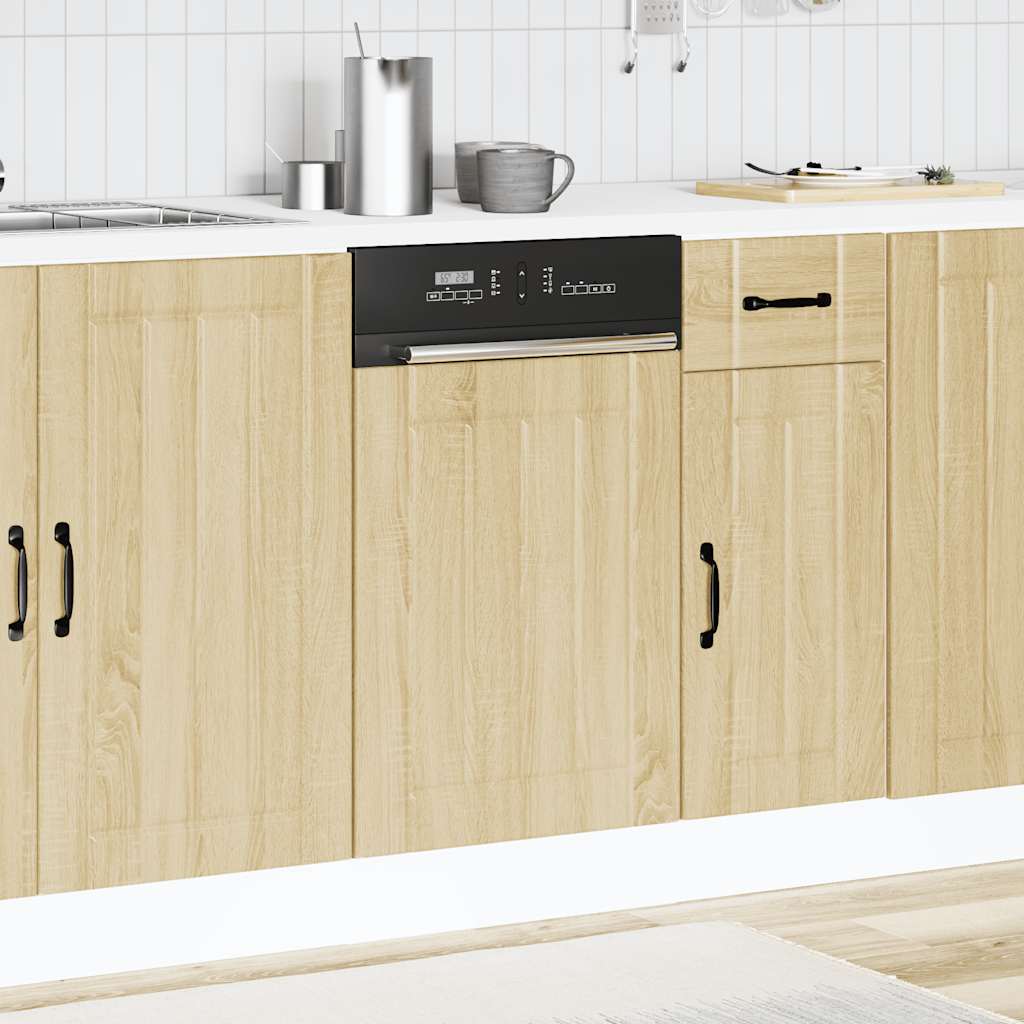 Pannello Lavastoviglie Lucca Rovere Sonoma in Legno Multistrato - homemem39