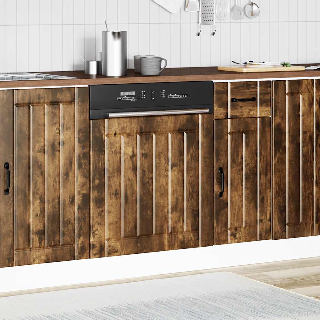 Pannello Lavastoviglie Lucca Rovere Fumo in Legno Multistrato - homemem39