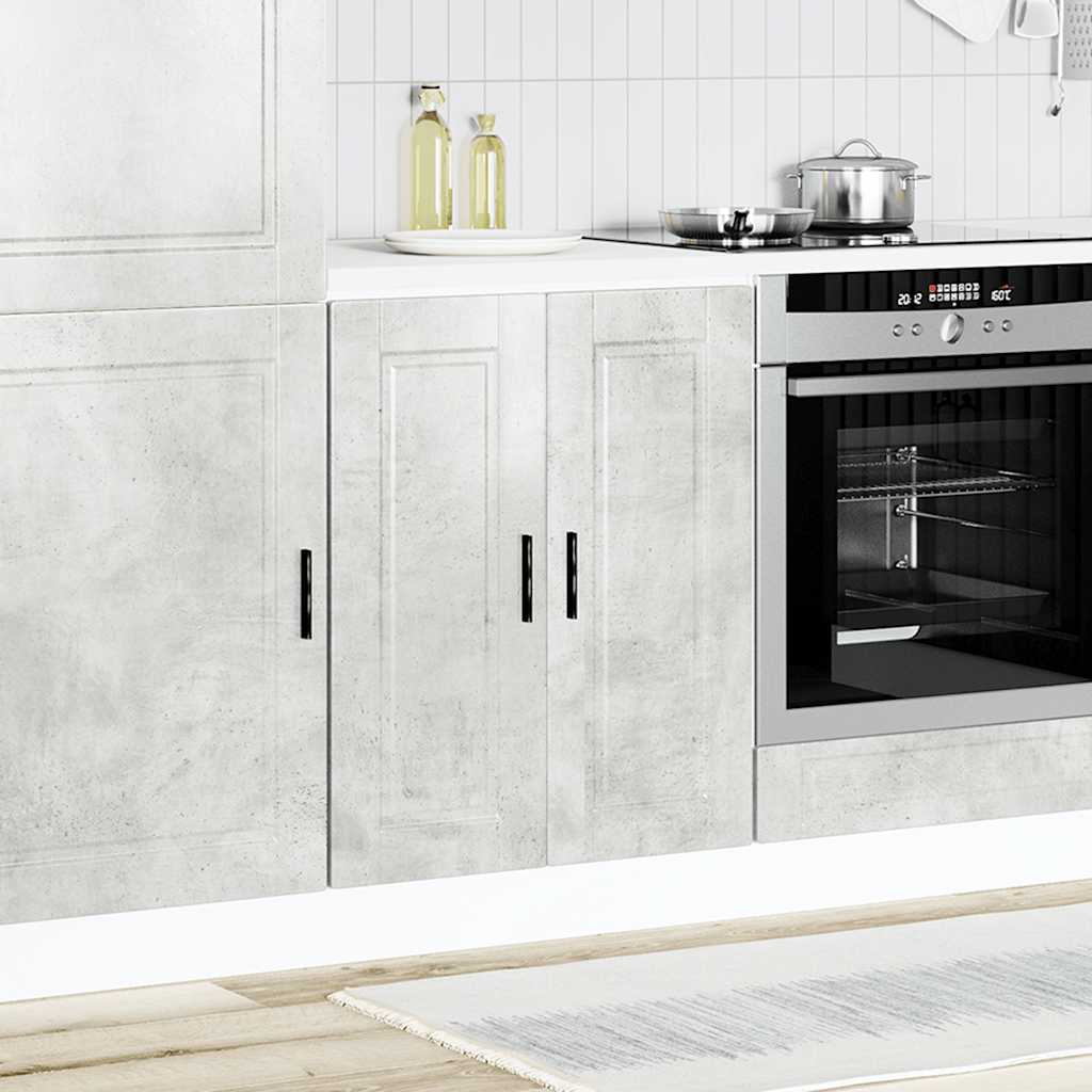 Base da Cucina Porto Grigio Cemento in Legno Multistrato - homemem39