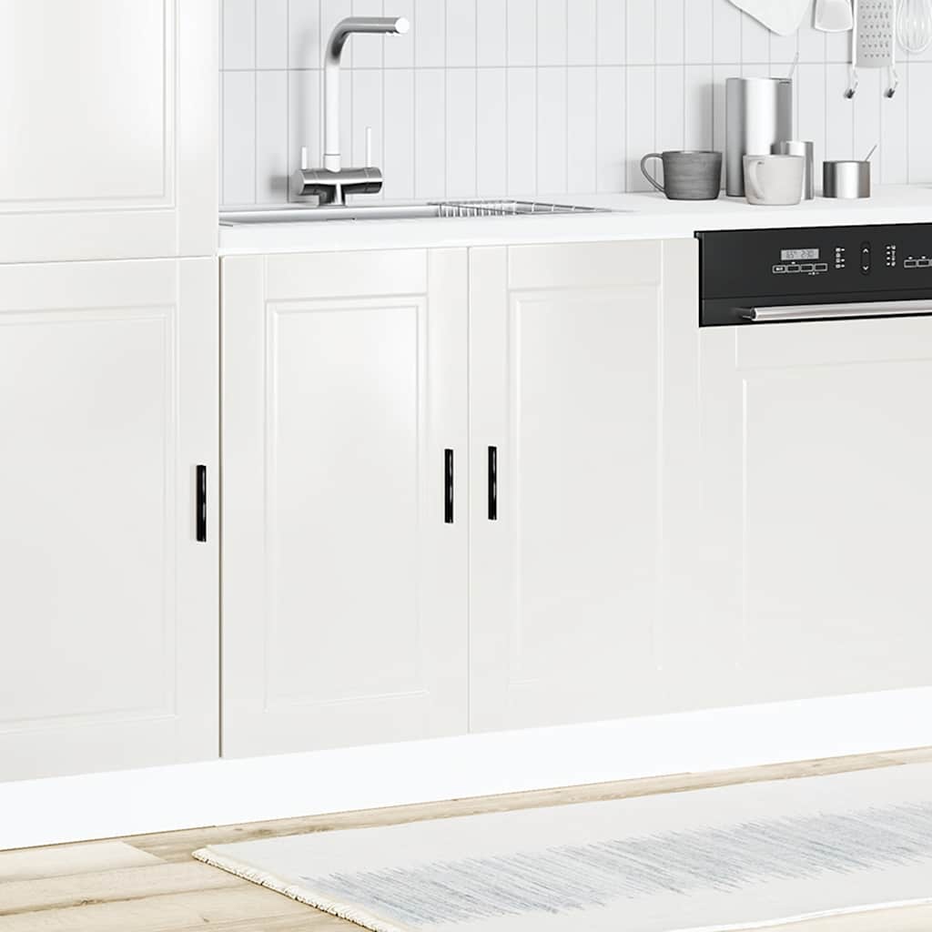 Mobile base lavello Porto Bianco Lucido 80x46x81,5cm Truciolato - homemem39
