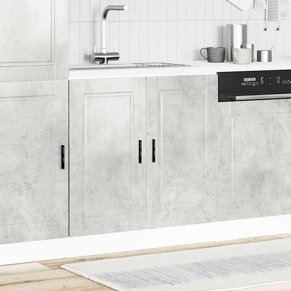 Mobile base lavello Porto Grigio Cemento 80x46x81,5 cm - homemem39