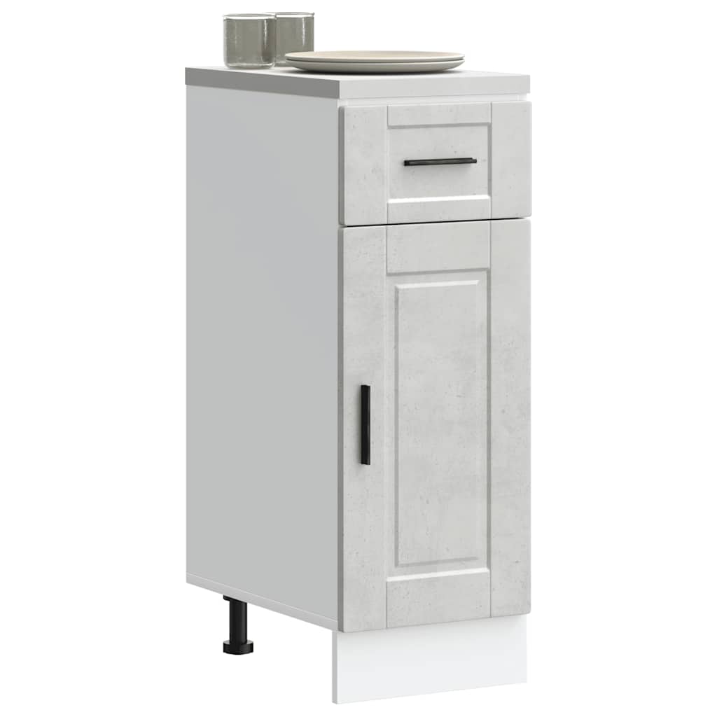 Base da Cucina Porto Grigio Cemento in Legno Multistrato - homemem39