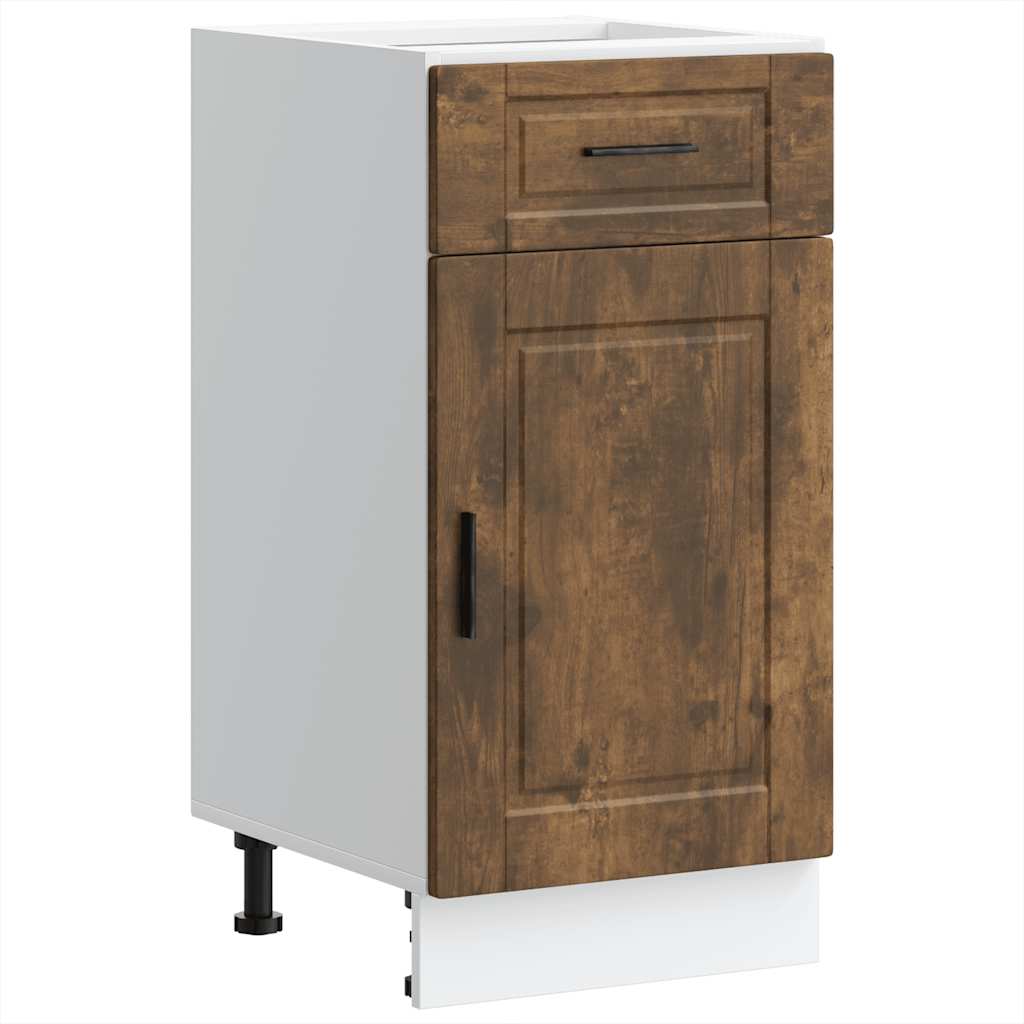 Base da Cucina Porto Rovere Fumo in Legno Multistrato - homemem39