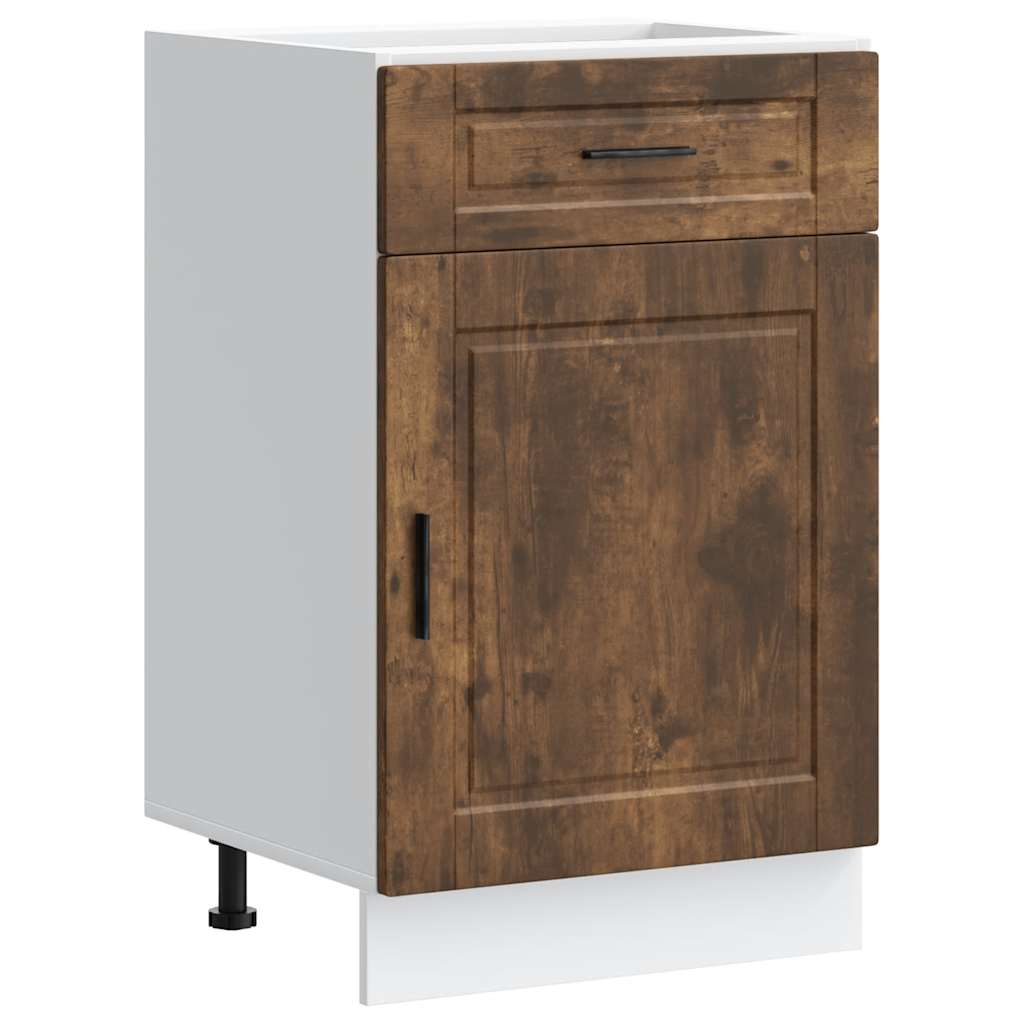 Base da Cucina Porto Rovere Fumo in Legno Multistrato - homemem39