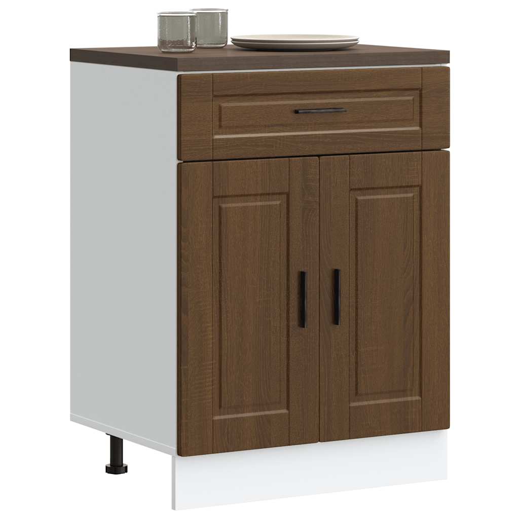 Base da Cucina Porto Rovere Marrone in Legno Multistrato - homemem39