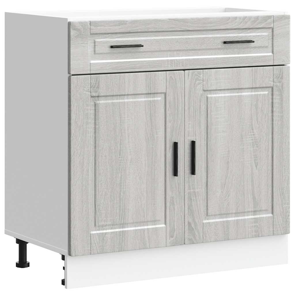 Base da Cucina Porto Grigio Sonoma in Legno Multistrato - homemem39