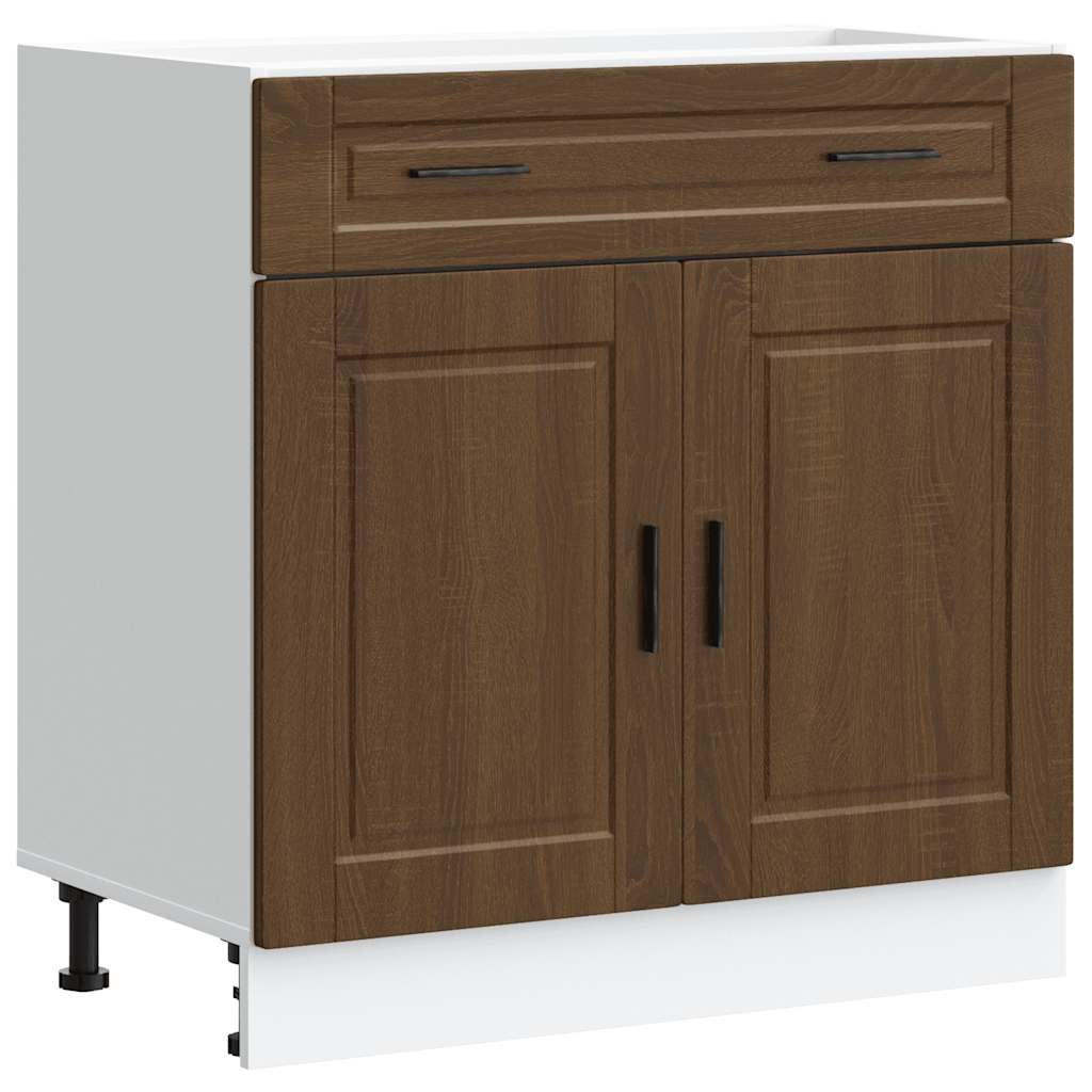Base da Cucina Porto Rovere Marrone in Legno Multistrato - homemem39