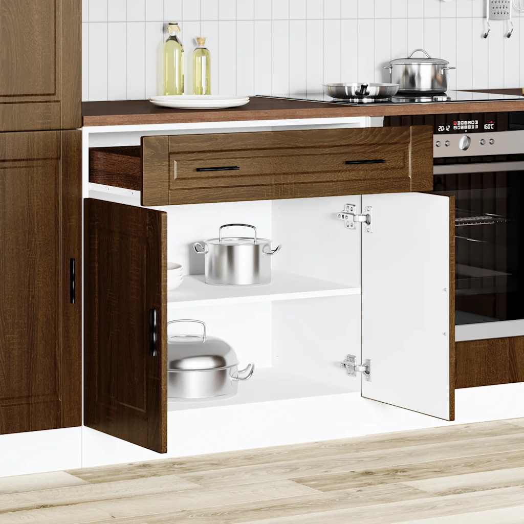 Base da Cucina Porto Rovere Marrone in Legno Multistrato - homemem39