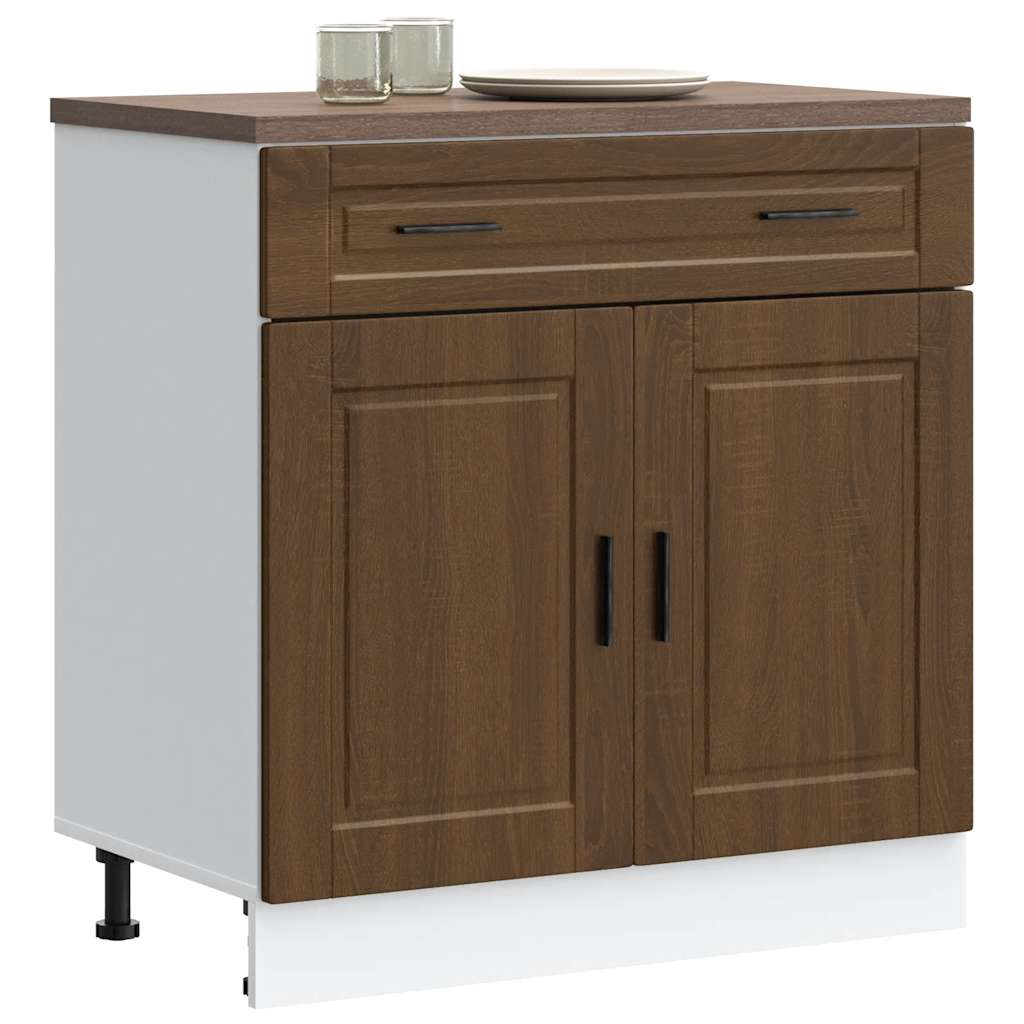 Base da Cucina Porto Rovere Marrone in Legno Multistrato - homemem39