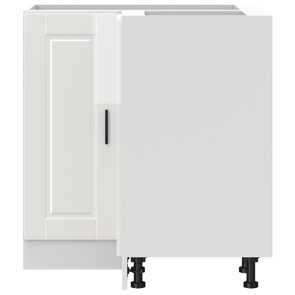 Base ad Angolo Cucina Porto Bianco Lucido in Legno Multistrato - homemem39
