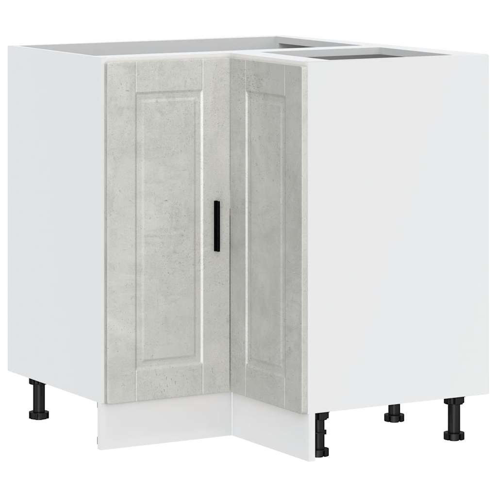 Base ad Angolo Cucina Porto Grigio Cemento in Legno Multistrato - homemem39