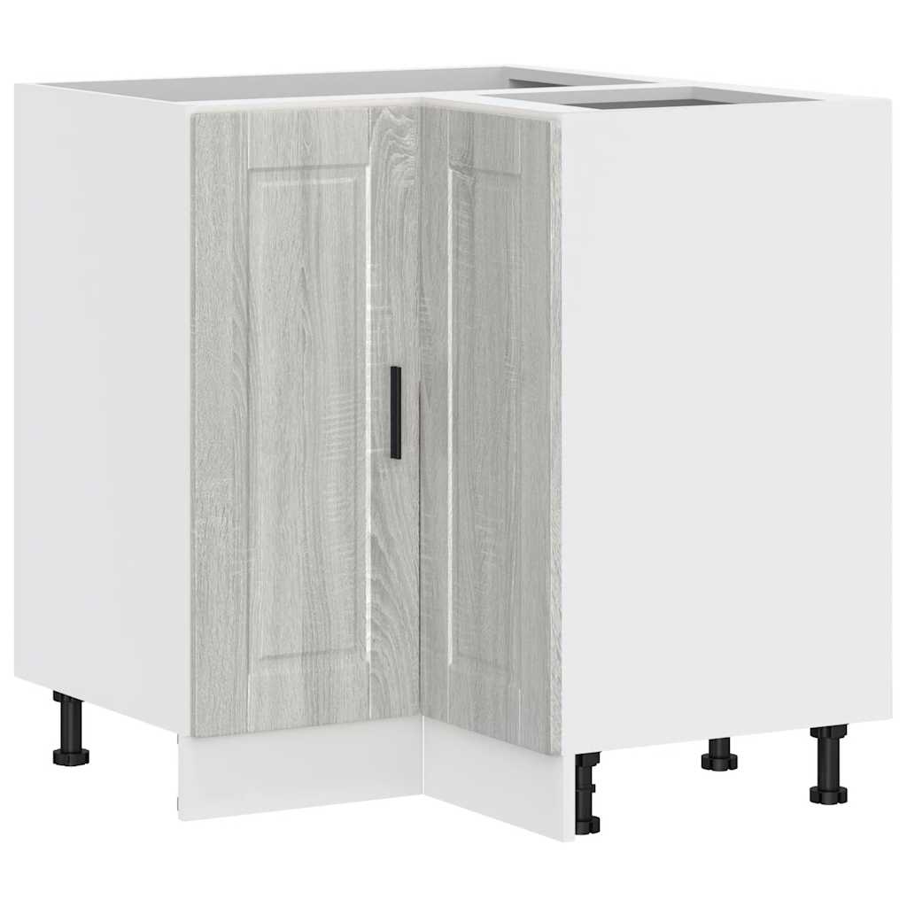 Base ad Angolo Cucina Porto Grigio Sonoma in Legno Multistrato - homemem39