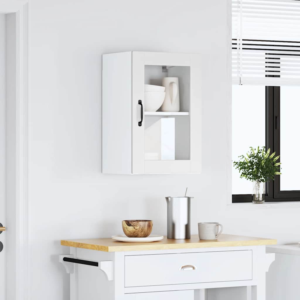 Pensile da Cucina con Porta in Vetro Porto Bianco - homemem39
