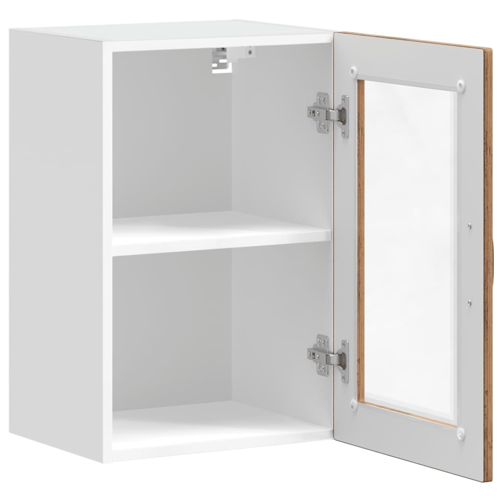 Pensile da Cucina con Porta in Vetro Porto Legno Vecchio - homemem39