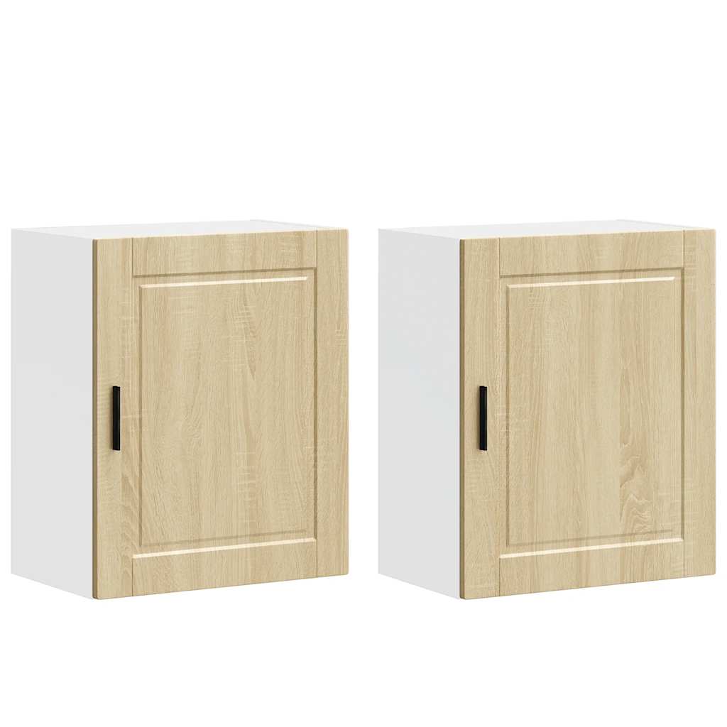 Pensili da Cucina 2 pz Porto Rovere Sonoma in Legno Multistrato - homemem39