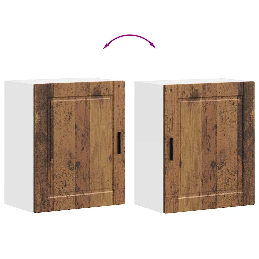 Pensili da Cucina 2 pz Porto Legno Antico in Legno Multistrato - homemem39