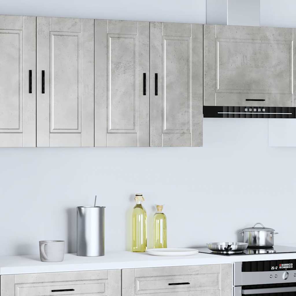 Pensile da Cucina Porto Grigio Cemento in Legno Multistrato - homemem39