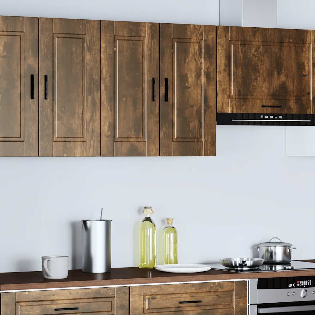 Pensile da Cucina Porto Rovere Fumo in Legno Multistrato - homemem39