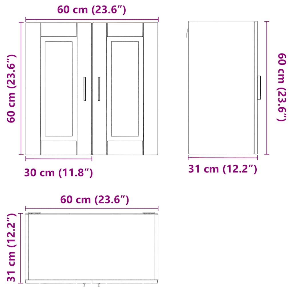 Pensile da Cucina Porto Legno Vecchio in Legno Multistrato - homemem39