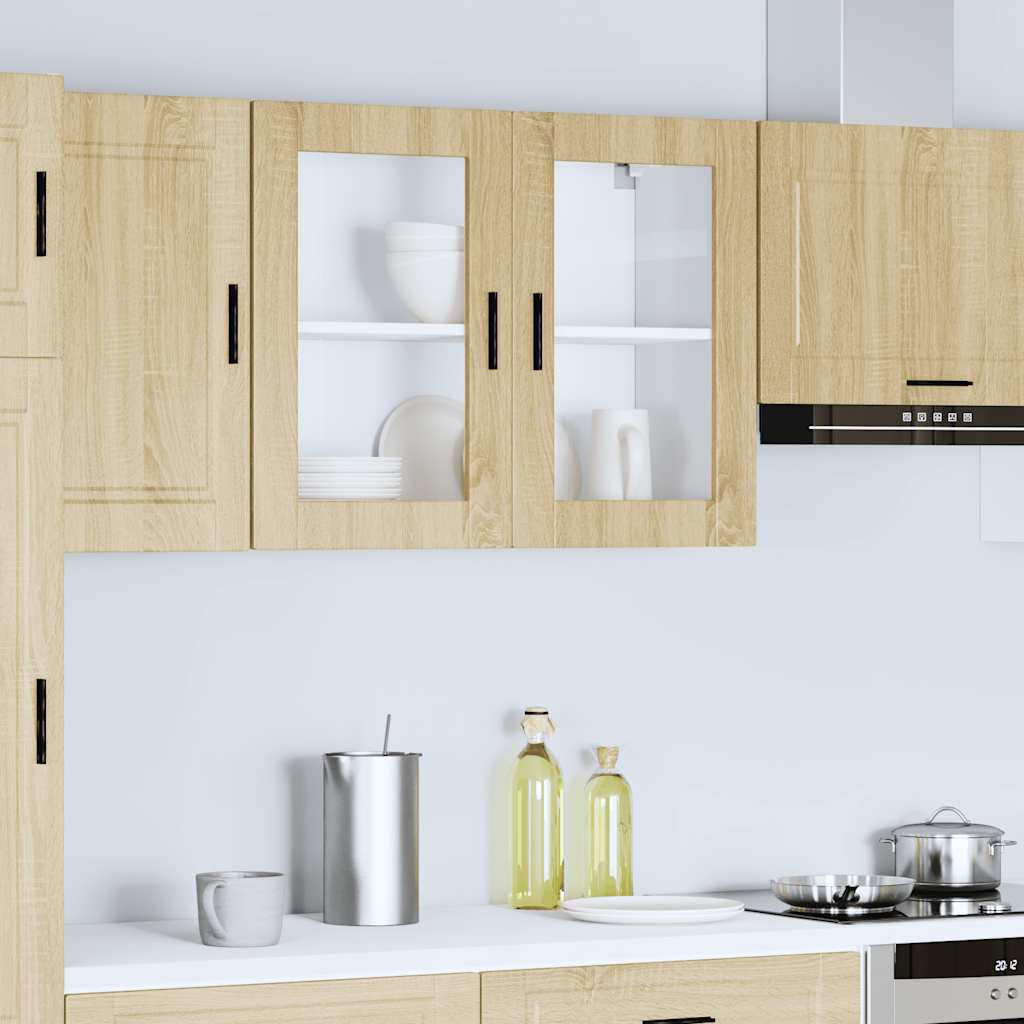 Pensile da Cucina con Porta in Vetro Porto Rovere Sonoma