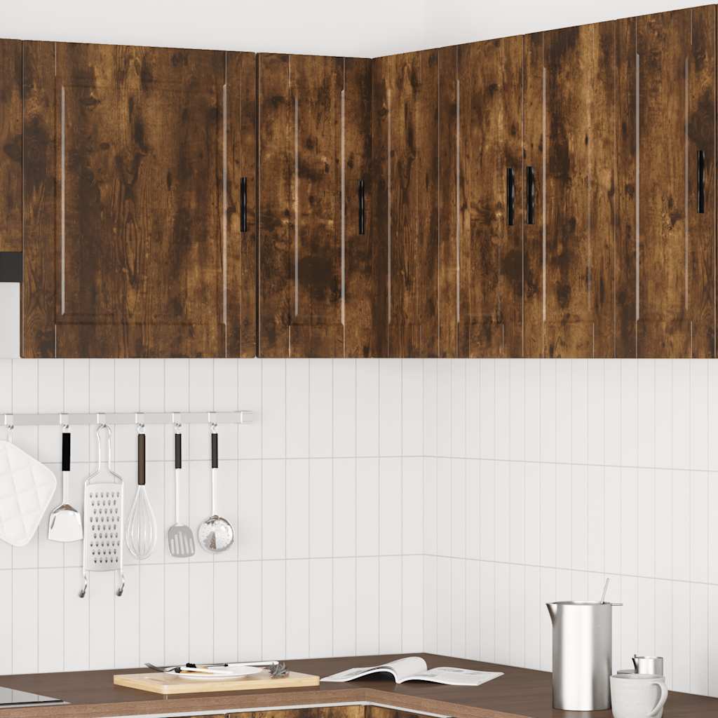 Pensile da Cucina ad Angolo Porto Rovere Fumo Legno Multistrato - homemem39