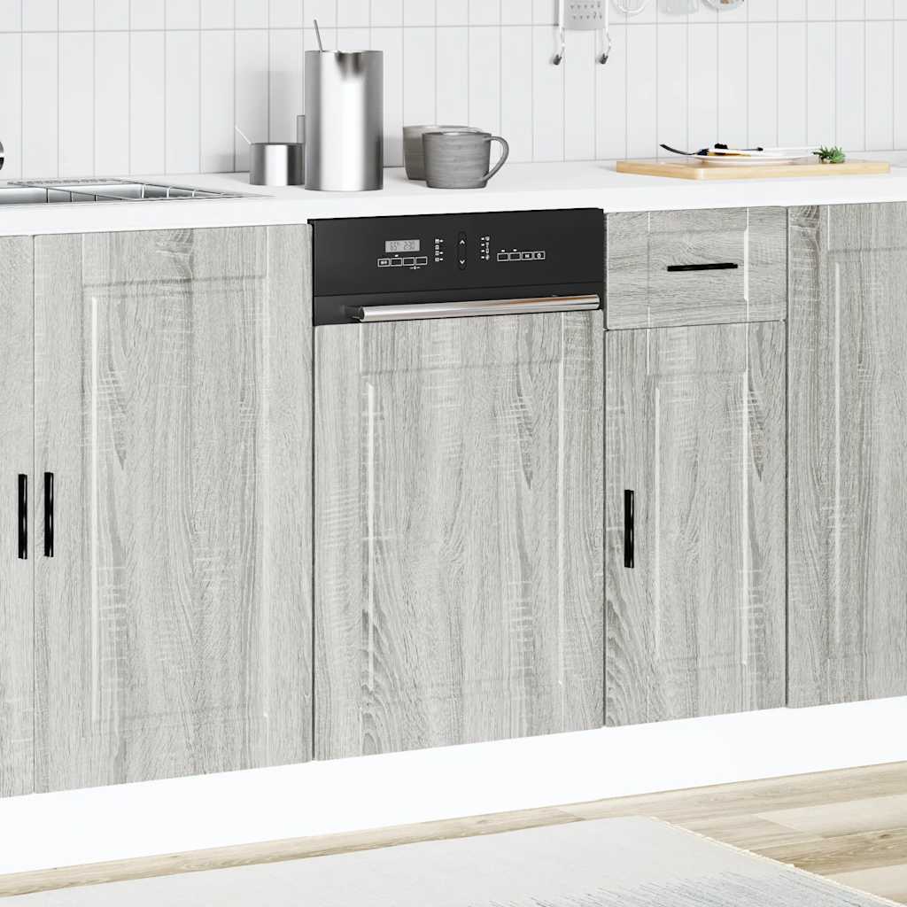 Pannello Lavastoviglie Porto Grigio Sonoma 45x1,5x67 cm - homemem39