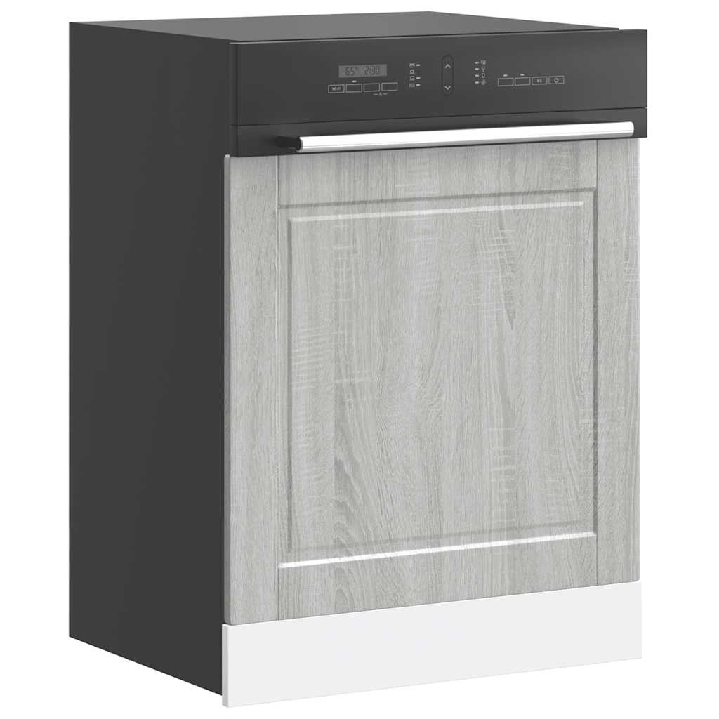 Pannello Lavastoviglie Porto Grigio Sonoma 60x1,5x67 cm - homemem39
