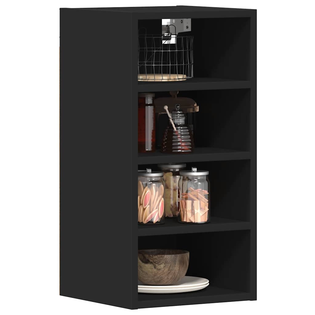 Mobile Pensile “Riga” Nero 30x29,5x60 cm in Legno Multistrato - homemem39