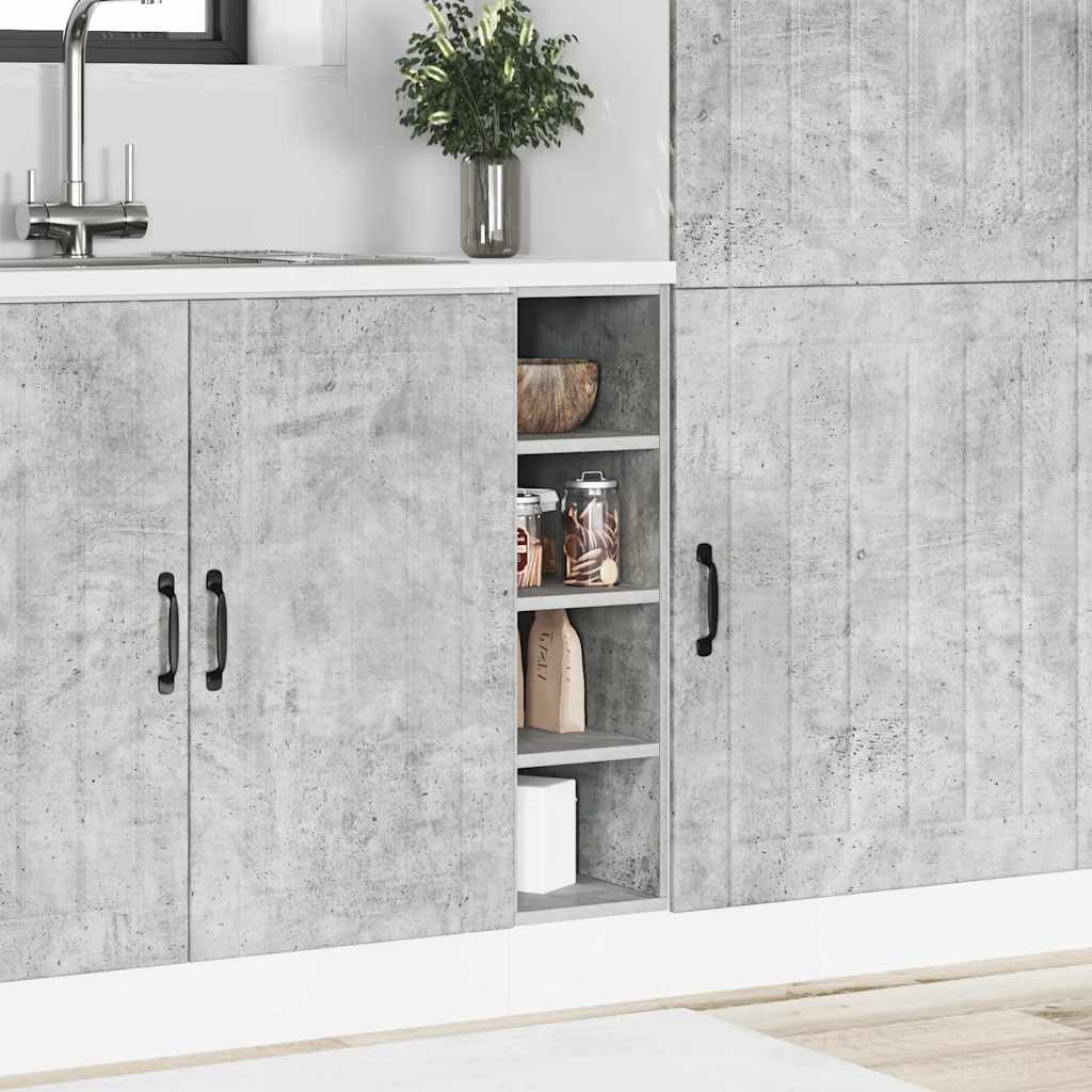 Armadio Inferiore “Riga” Grigio Cemento 20x44,5x81,5 cm - homemem39