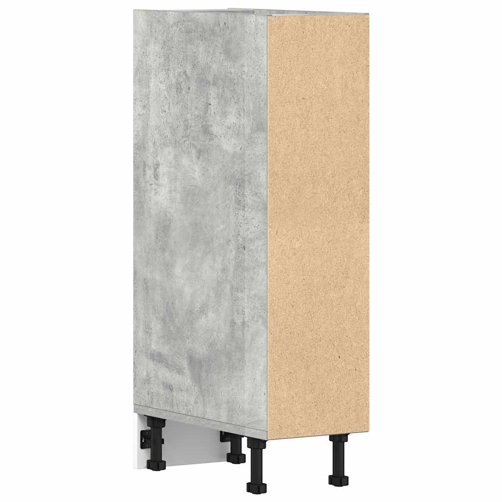 Armadio Inferiore “Riga” Grigio Cemento 20x44,5x81,5 cm - homemem39