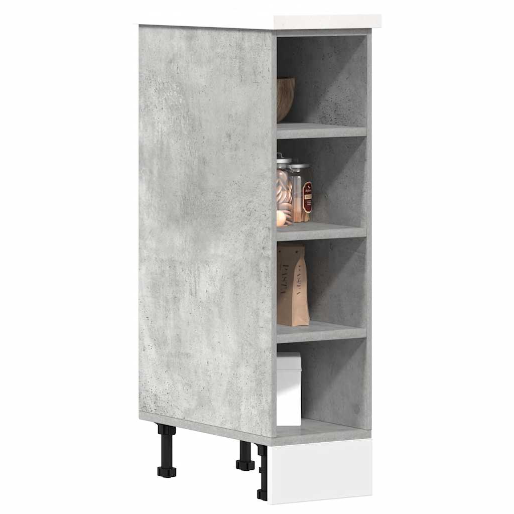 Armadio Inferiore “Riga” Grigio Cemento 20x44,5x81,5 cm - homemem39