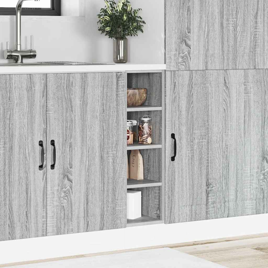 Armadio Inferiore “Riga” Grigio Sonoma 20x44,5x81,5 cm - homemem39
