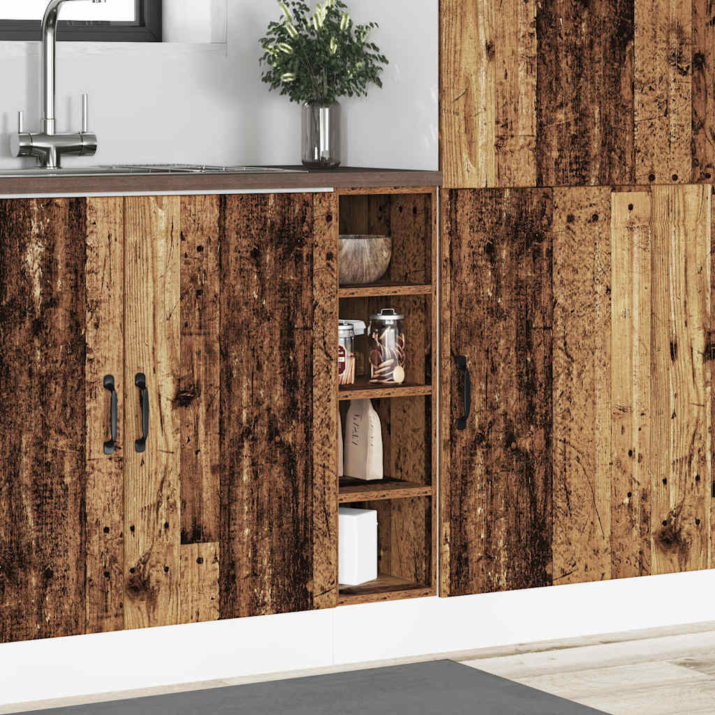 Armadio Inferiore “Riga” Legno Vecchio 20x44,5x81,5 cm - homemem39