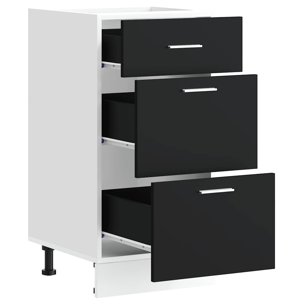 Armadio Inferiore “Lyon” Nero 40x46x81,5 cm - homemem39