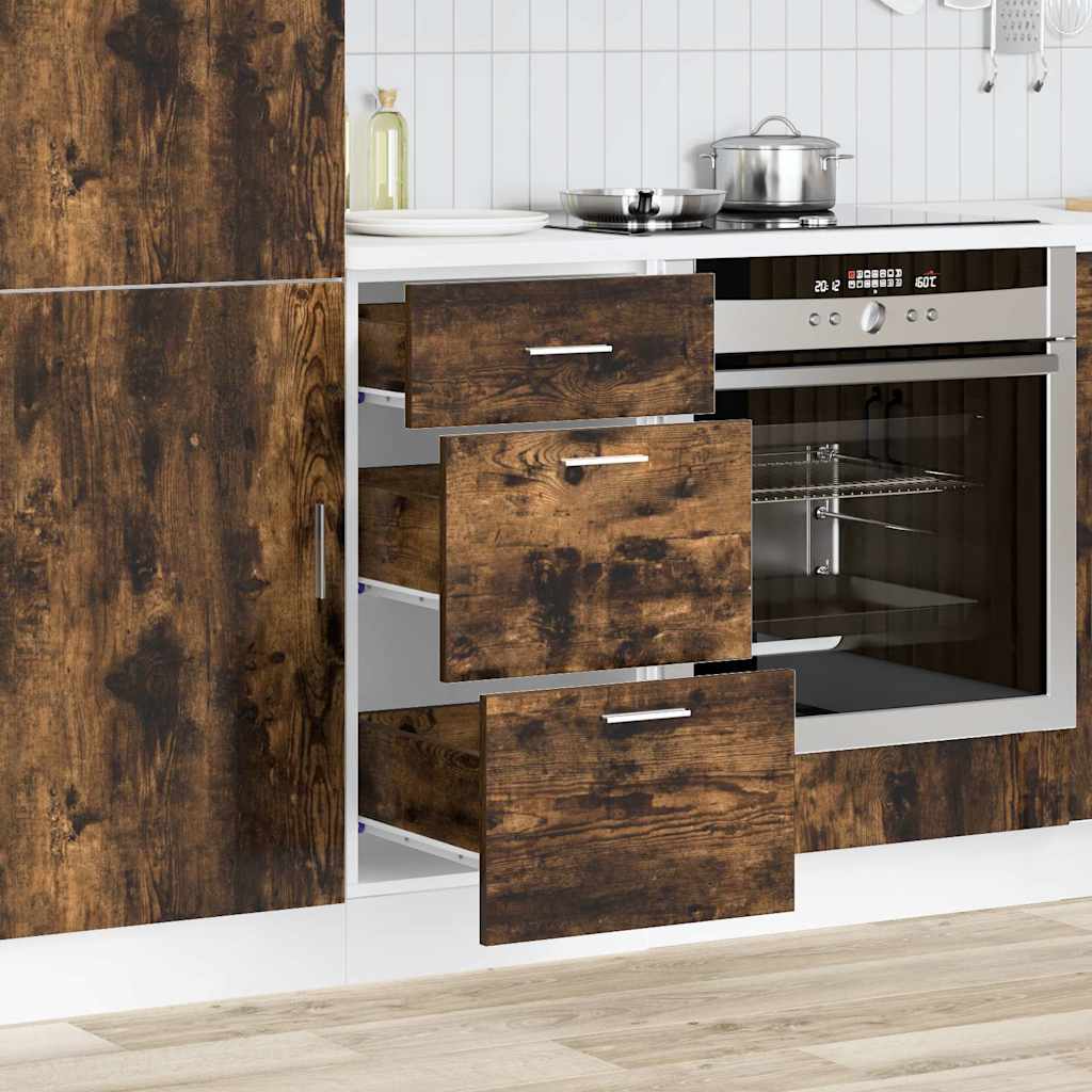 Armadio Inferiore “Lyon” Rovere Fumo 40x46x81,5cm - homemem39