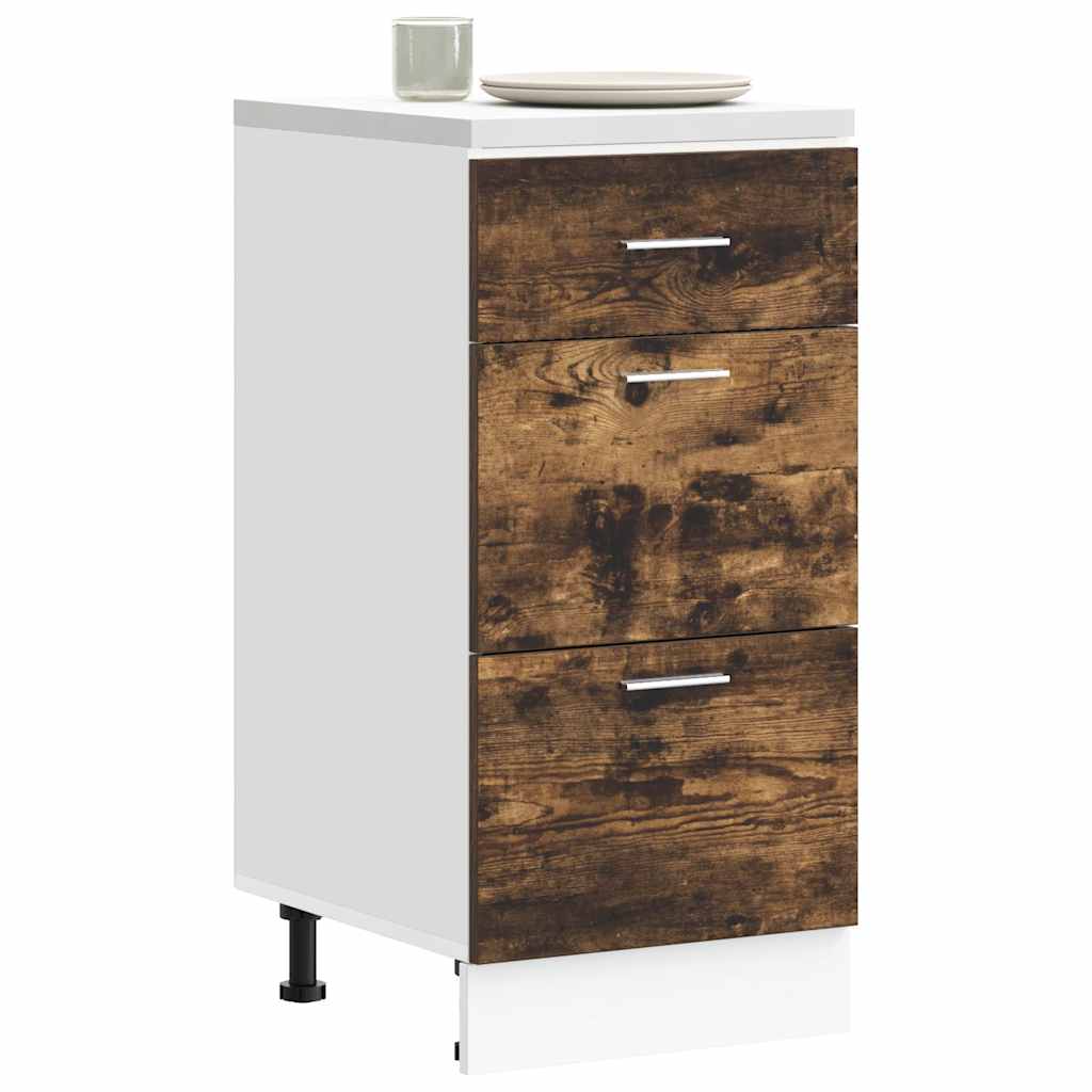 Armadio Inferiore “Lyon” Rovere Fumo 40x46x81,5cm - homemem39