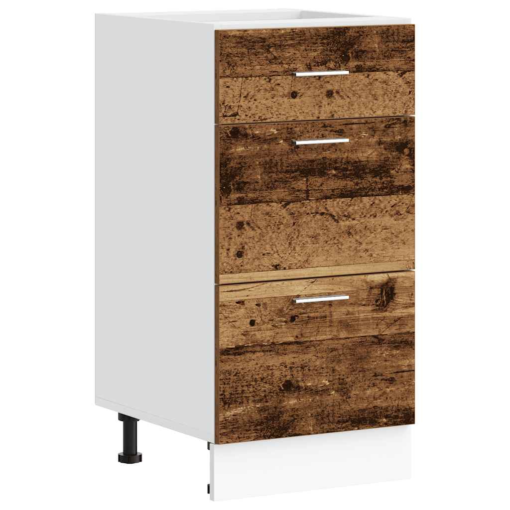 Armadio Inferiore “Lyon” Legno Antico 40x46x81,5 cm - homemem39