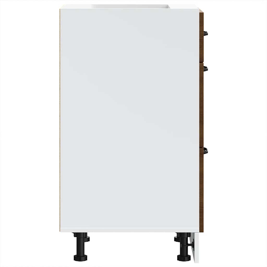 Base da Cucina Lucca Rovere Marrone in Legno Multistrato - homemem39