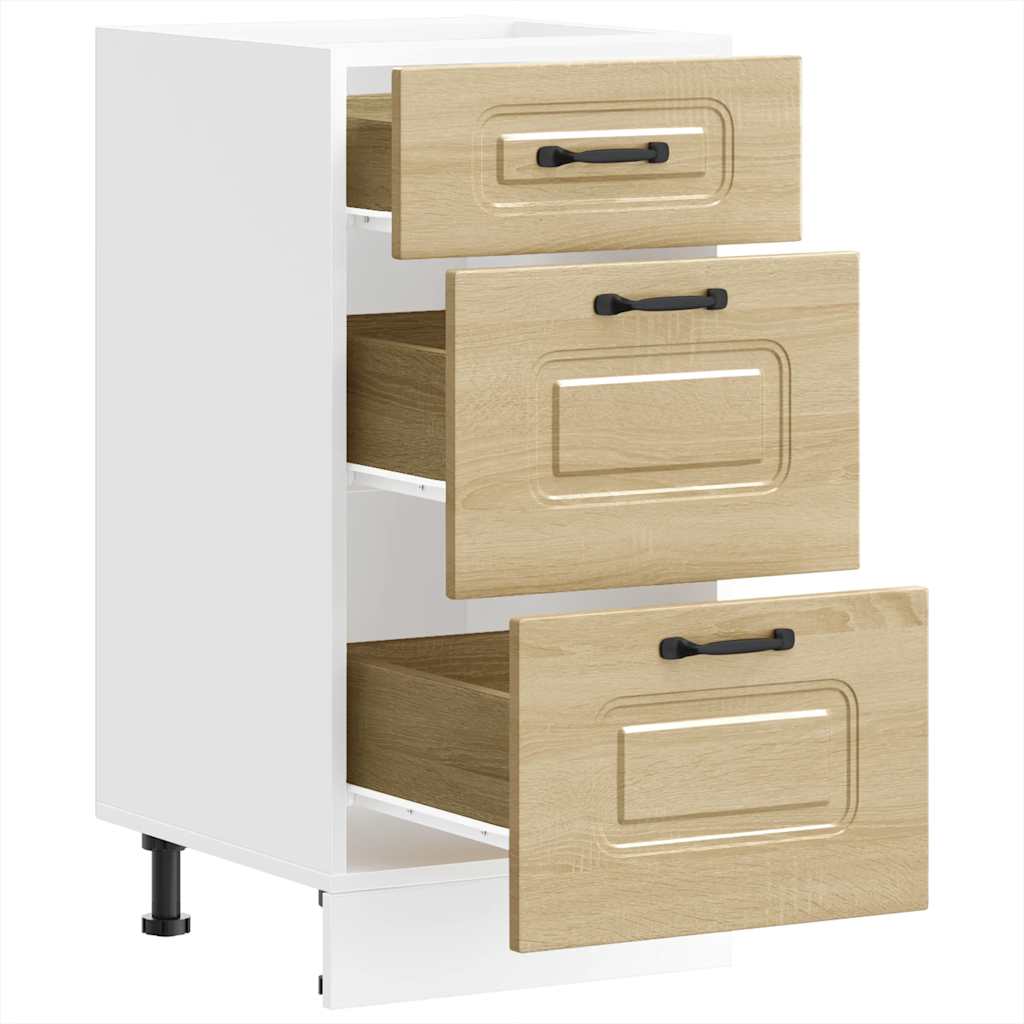 Base da Cucina Kalmar Bianco Lucido in Legno Multistrato - homemem39