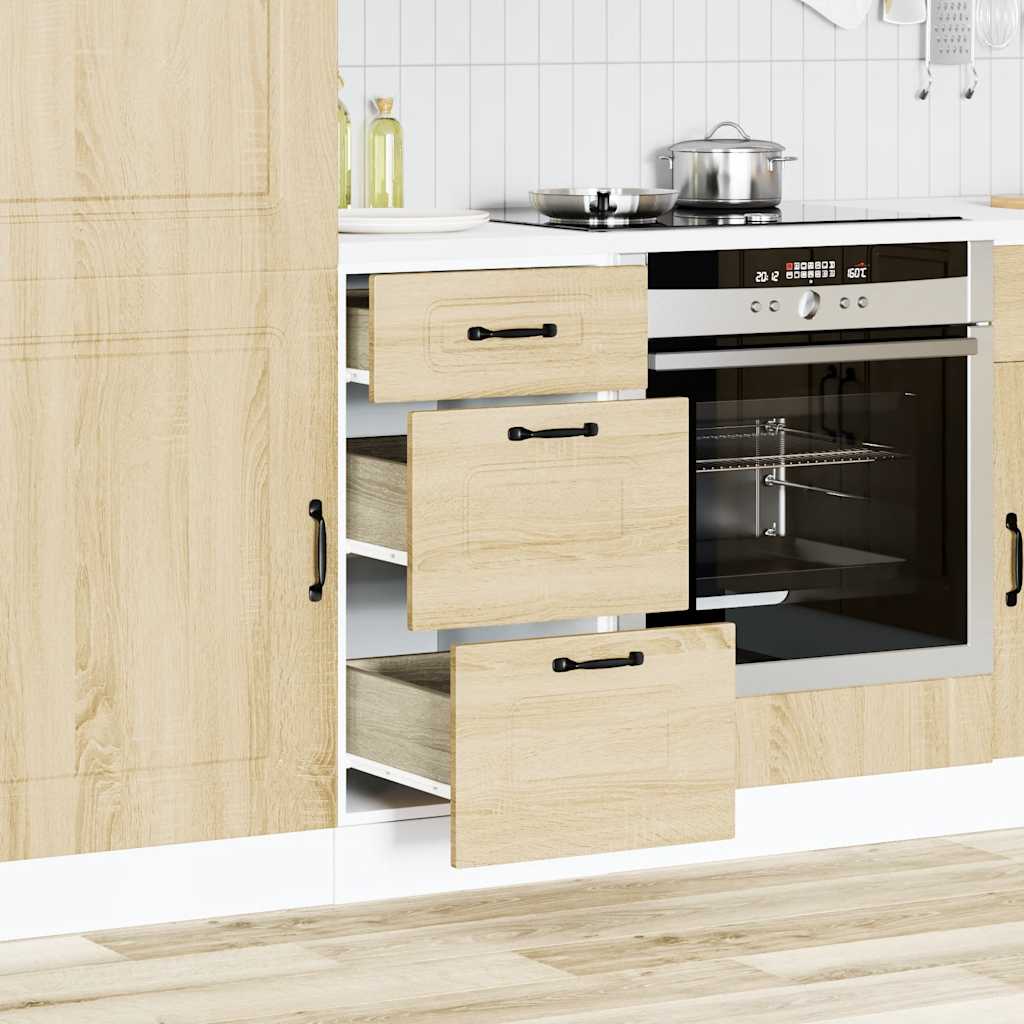 Base da Cucina Kalmar Rovere Sonoma in Legno Multistrato - homemem39