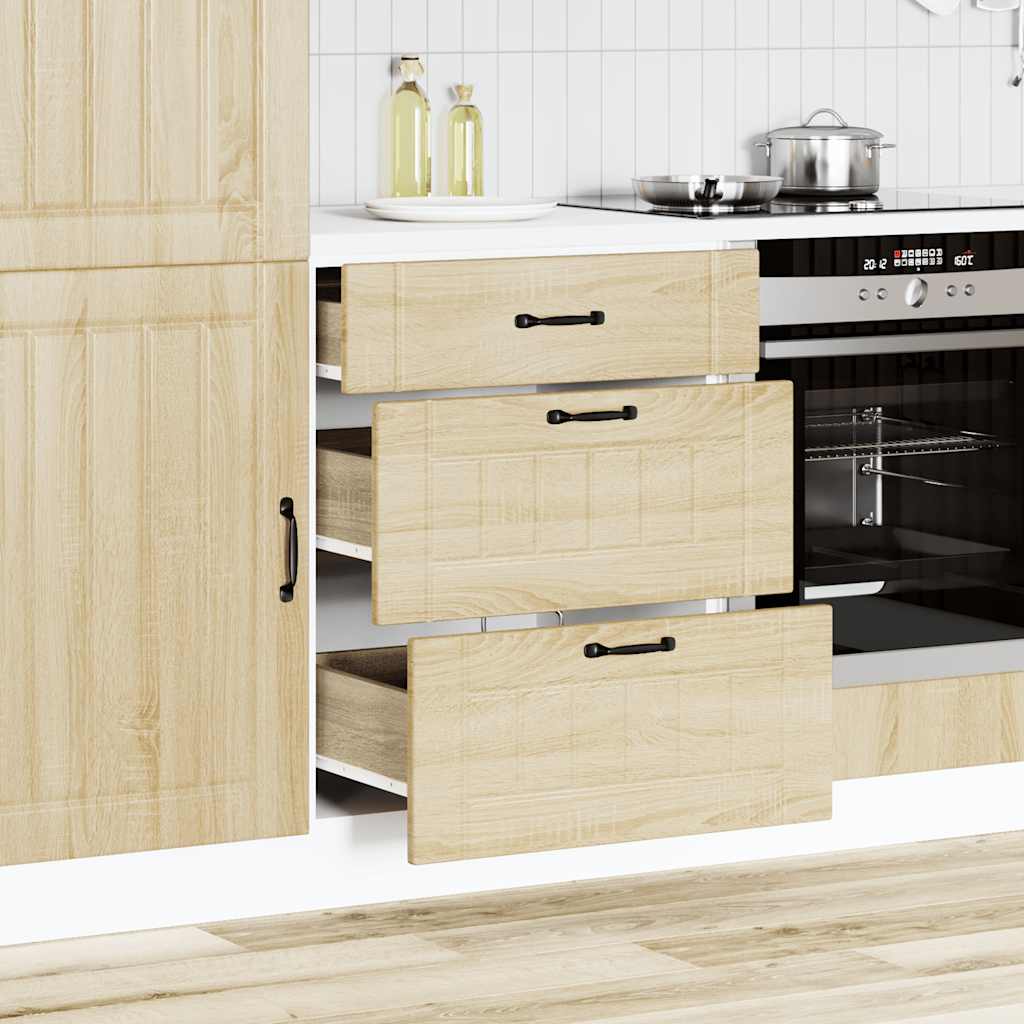 Base da Cucina Lucca Rovere Sonoma in Legno Multistrato - homemem39