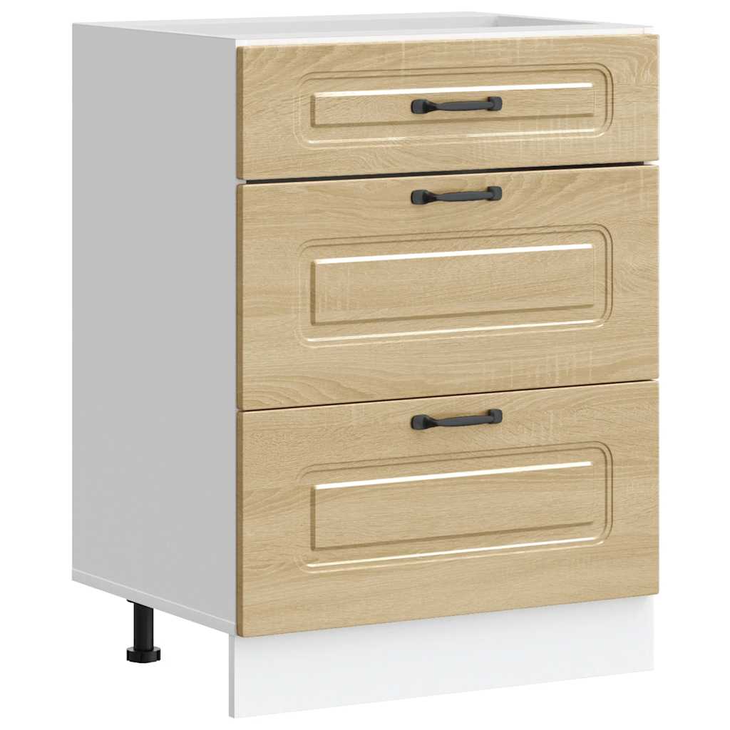 Base da Cucina Kalmar Rovere Sonoma in Legno Multistrato - homemem39