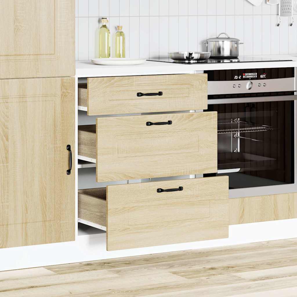 Base da Cucina Kalmar Rovere Sonoma in Legno Multistrato - homemem39