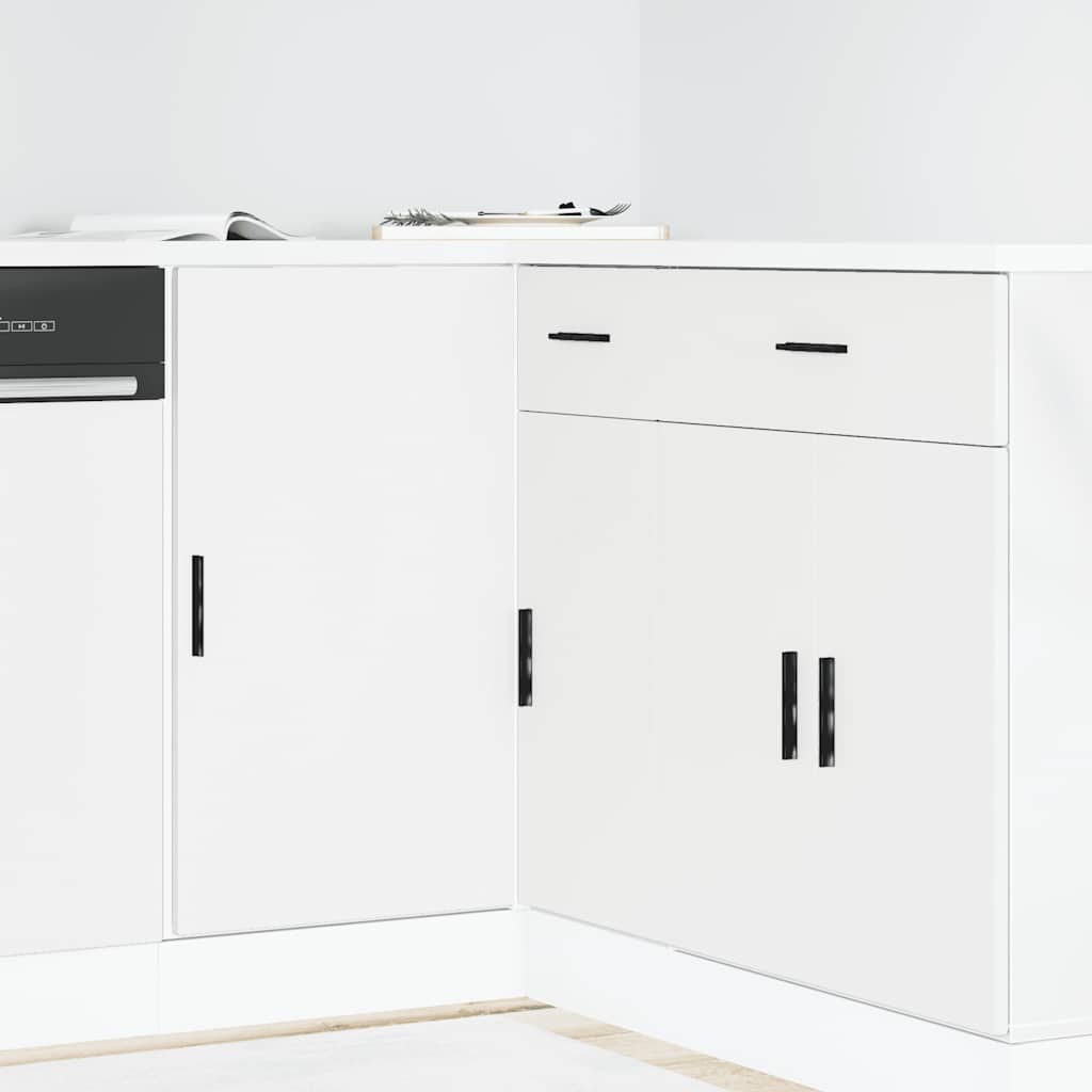 Mobile base da cucina “Lyon” Bianco in Legno Multistrato - homemem39