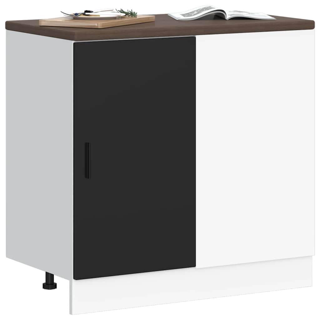 Mobile base da cucina “Lyon” Nero in Legno Multistrato - homemem39