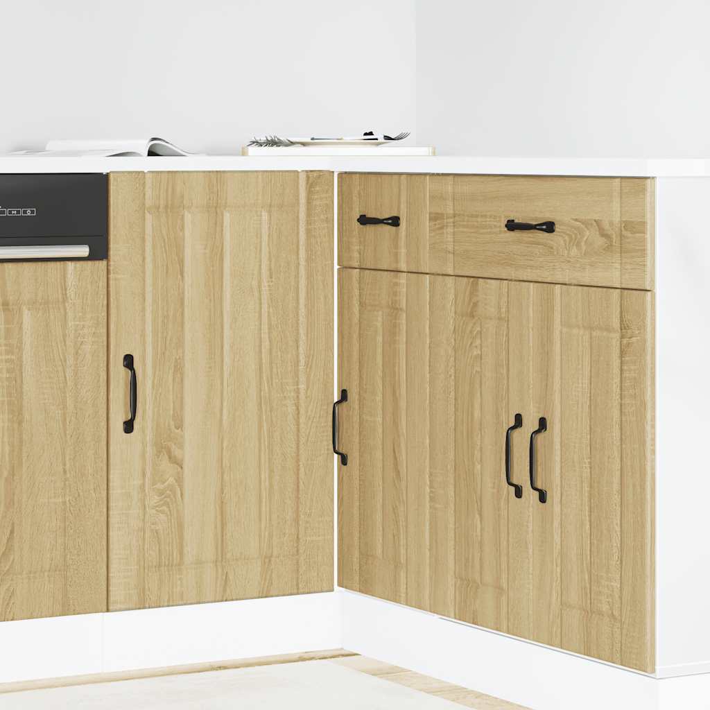 Mobile base da cucina Lucca Rovere Sonoma in Legno Multistrato - homemem39