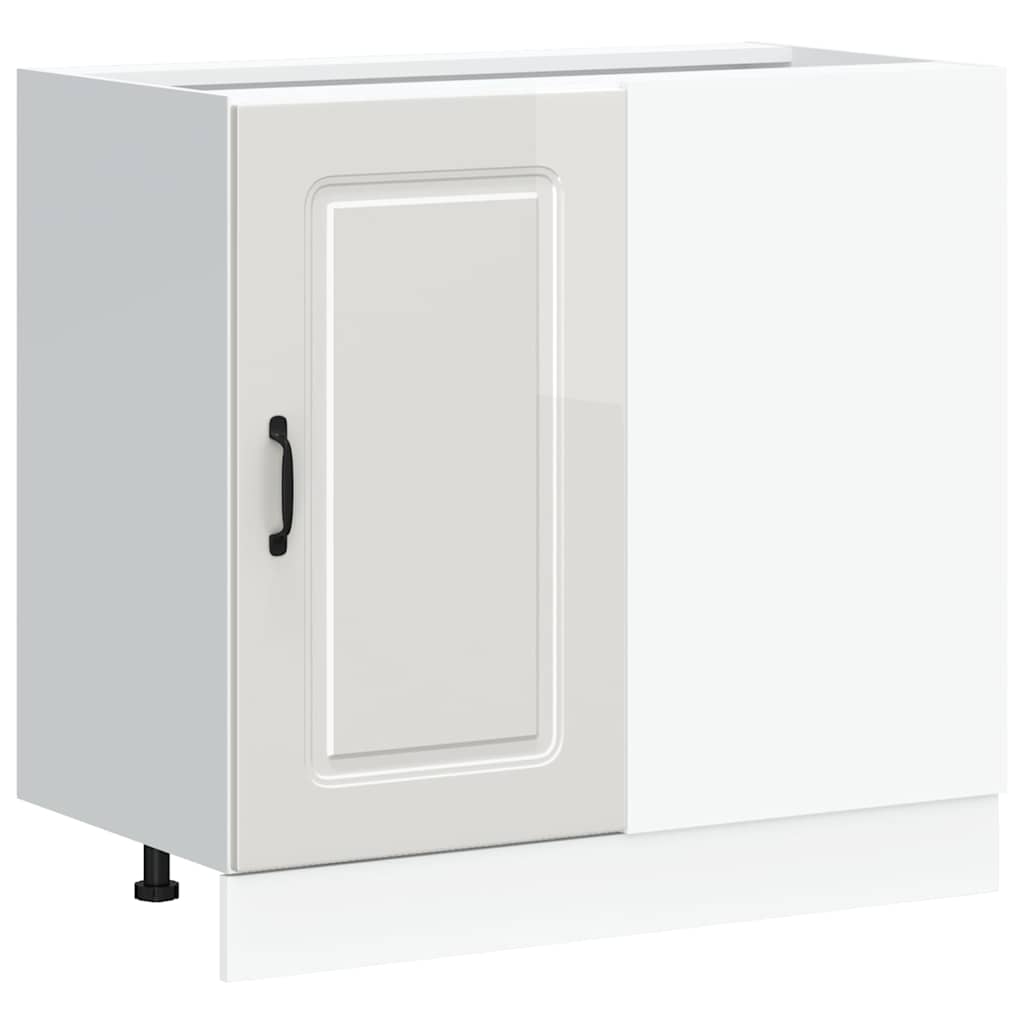 Base da Cucina Kalmar Bianco Lucido in Legno Multistrato - homemem39